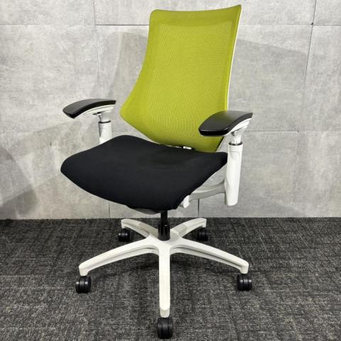 【中古】エフメッシュ  イトーキ（ITOKI） 肘付ハイバックチェア