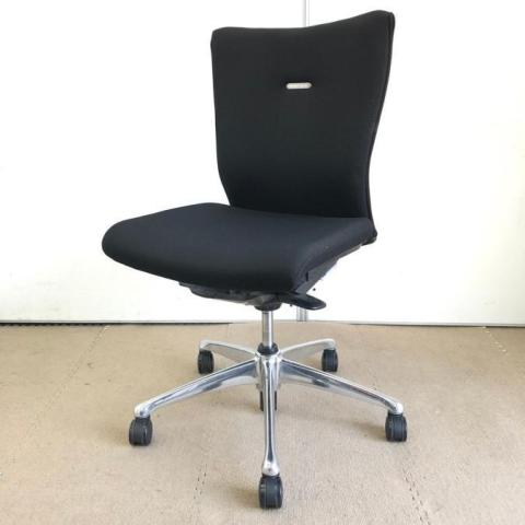 【中古】フィーゴ サイドファスナー  オカムラ（okamura） 肘無ミドルバックチェア