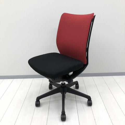 【中古】ヴィスコンテチェア CWJ6K6 オカムラ（okamura） 肘無ローバックチェア