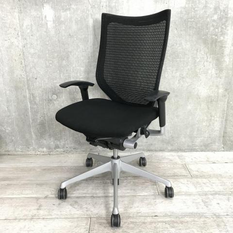 【中古】バロンチェア CP85DR FDF1 オカムラ（okamura） 肘付ハイバックチェア
