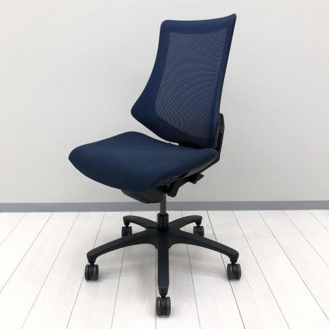 【中古】エフメッシュ KF-370JB-T1B2 イトーキ（ITOKI） 肘無ハイバックチェア