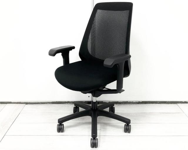 【中古】ノナ KZ-330PV-T1T1 イトーキ（ITOKI） 肘付ハイバックチェア