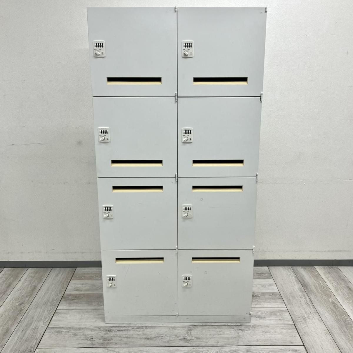 中古】レクトラインロッカー 4BM43Y ZA75 オカムラ/okamura 8人用