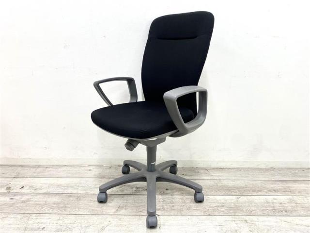 【中古】レグノチェア2  コクヨ（KOKUYO） 肘付ハイバックチェア