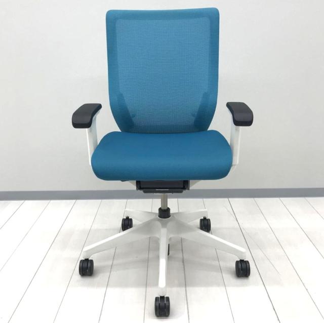 【中古】ミレッザ ロッキング有 KF-957JB-W9A3A3 イトーキ（ITOKI） 肘付ハイバックチェア