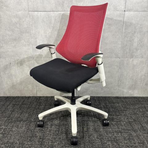 【中古】エフメッシュ SOF377JB-W9T1M4 イトーキ（ITOKI） 肘付ハイバックチェア