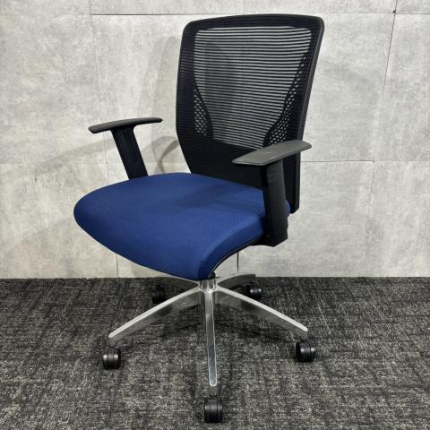 【中古】ヴィラージュチェア 8VCM1B FHR6 オカムラ（okamura） 肘付ローバックチェア
