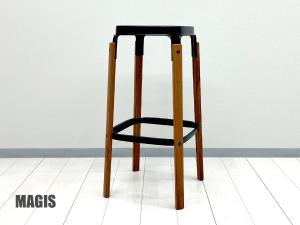 MAGIS / マジス　スティールウッド スツール　ウォルナット × ブラック　H780　スチールウッド