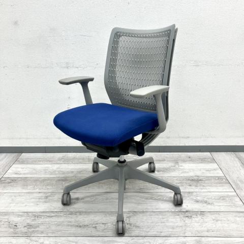 【中古】ヴィスコンテチェア CW24BA　FEA4 オカムラ（okamura） 肘付ローバックチェア