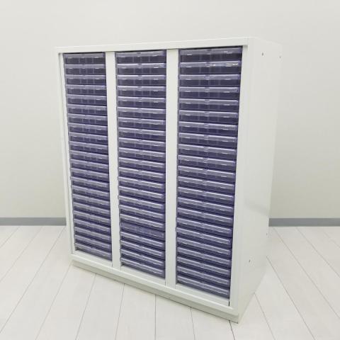 【中古】L6 RE-105KA-ATN W4 プラス（PLUS） ローキャビネット／クリスタルトレー