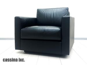 Cassina ixc./カッシーナイクスシー LAND / ランド 本革 1人掛けソファ ブラック IXC. R&D