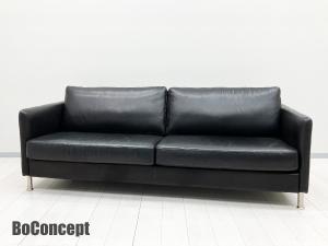 BoConcept/ボーコンセプト　I.D.V. 本革2.5人掛けソファ　ブラック　北欧