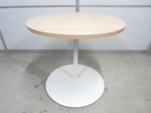 【カフェスタイルにもフィット！】■オカムラ製　アルトカフェシリーズ　丸テーブル　W750mm　■ラウンドテーブル　ネオウッドライト（MK37）【ABW】