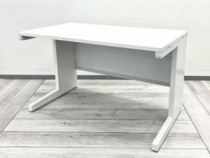 【広々としたワークスペース！】■イナバ　デュエナシリーズ　平デスク　W1400×D700×H700mm　ホワイト　引出し無【Inaba　DuENA】