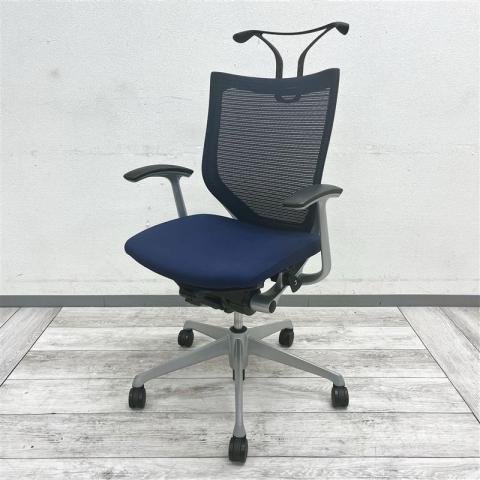 【中古】バロンチェア CP44DR FDF4 オカムラ（okamura） 肘付ローバックチェア