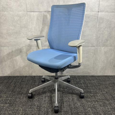 【中古】コーラルチェア CQ86GW FSH4 オカムラ（okamura） 肘付ハイバックチェア