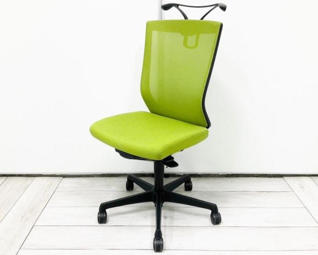 【中古】エスクードメッシュ  オカムラ（okamura） 肘無ハイバックチェア