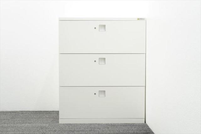 【中古】レクトライン  オカムラ（okamura） ローキャビネット／ラテラル