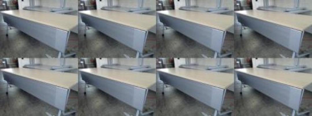 ☆★　オカムラ　サイドスタックテーブル　幕板付　Ｗ1800　8台セット【セット商品】　☆★
                                    中古
            