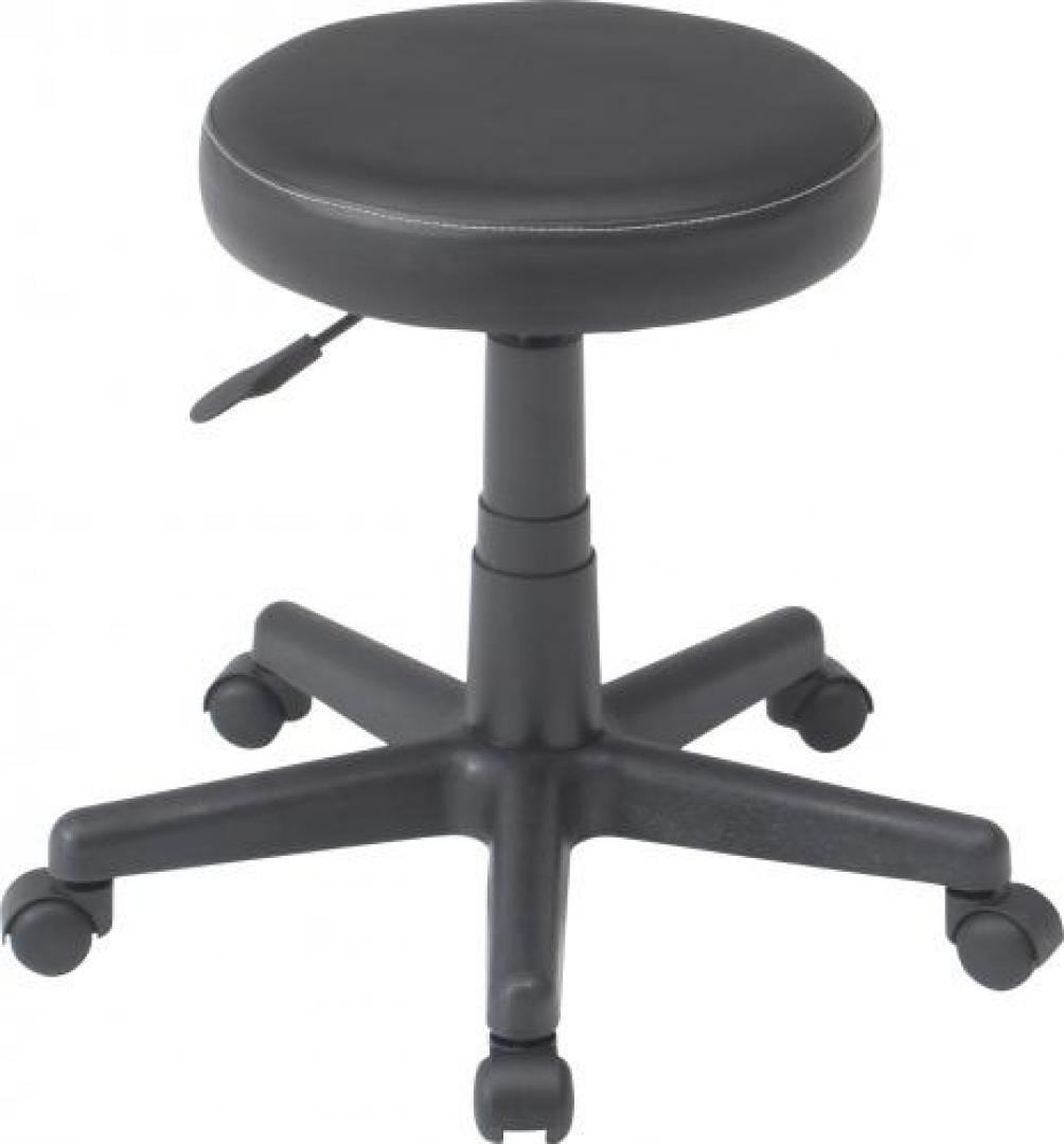 上下昇降　回転丸イス　不二貿易　ビニールレザー　ブラック
                                    新品
            