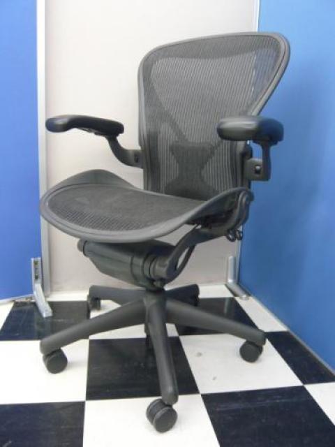 【中古】アーロンチェア Herman Miller/ハーマンミラー 肘付ハイバックチェア 68388