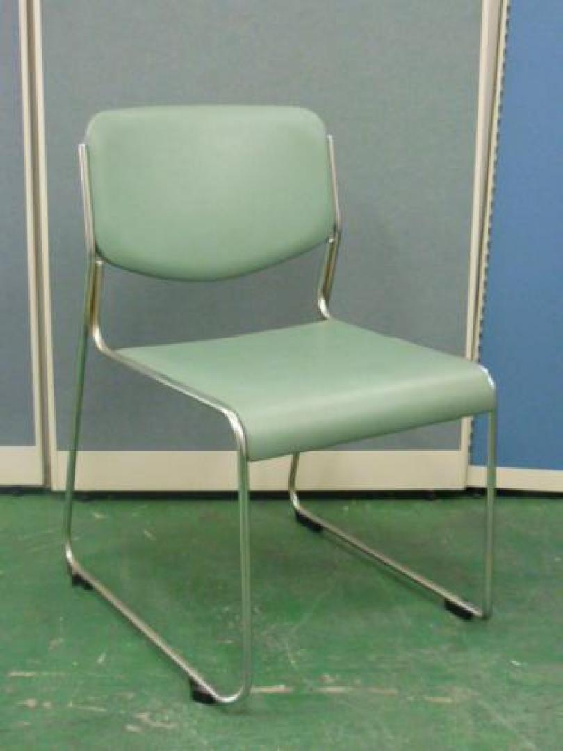 スタッキングチェア（グリーン）【会議チェア】
                                    中古
            