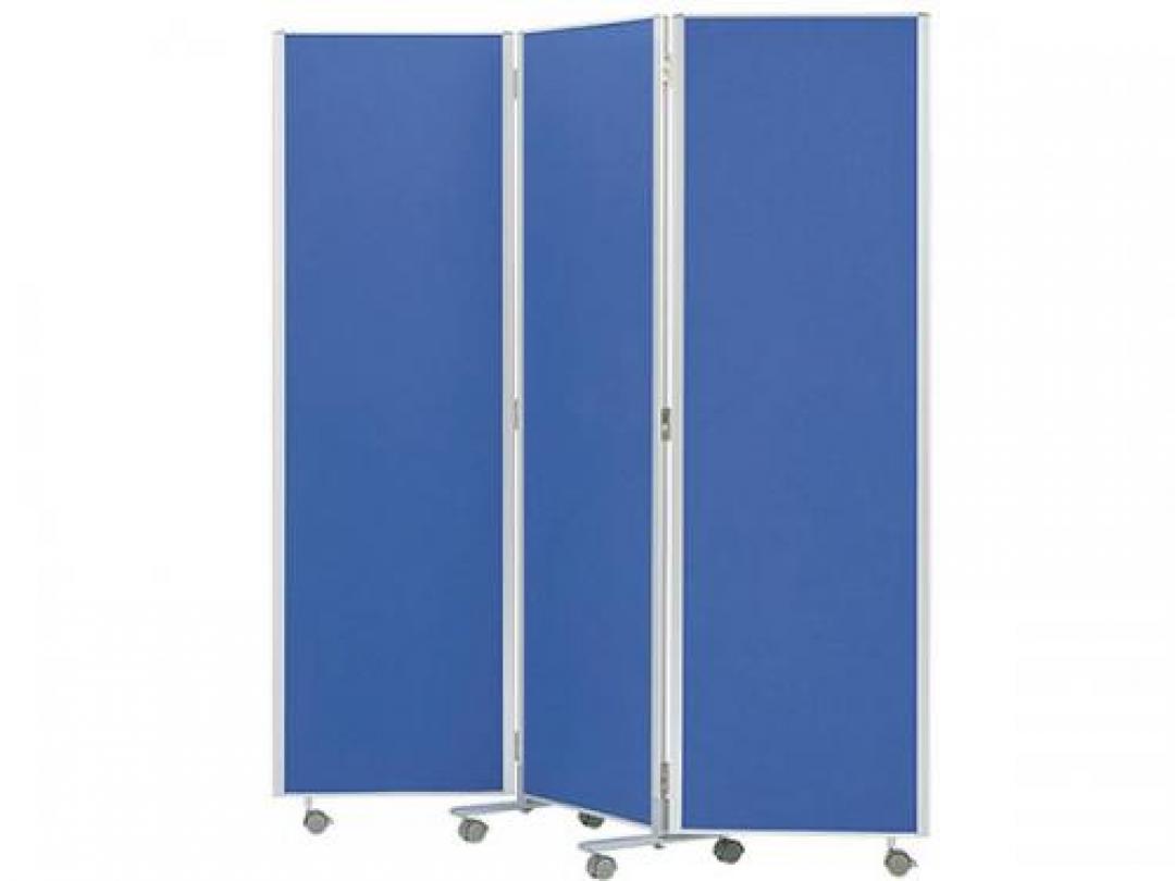 ■ニシキ工業 3つ折りパーテーション■ キャスター付きで収納にも場所をとりません！
                                    新品
            