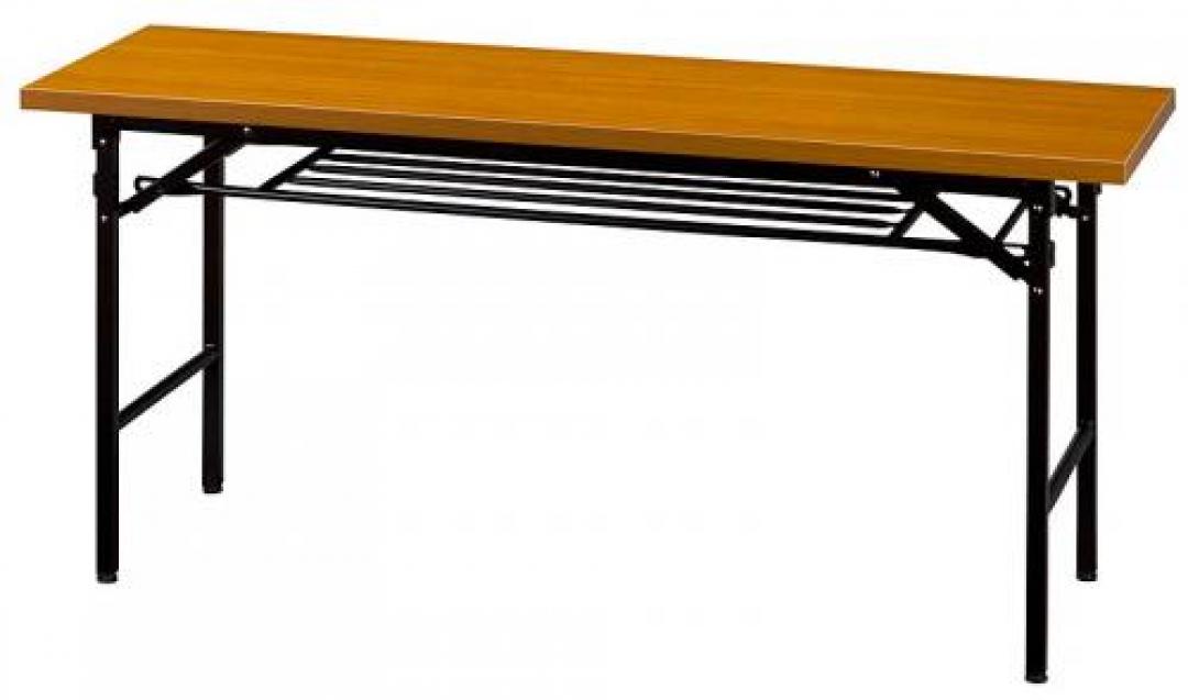 ☆★　新品　折りたたみテーブル　Ｗ1500Ｄ450Ｈ700　チーク　☆★
                                    新品
            