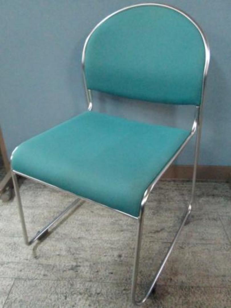 ☆★　コクヨ　スタッキングチェア　グリーン　☆★【会議チェア】
                                    中古
            