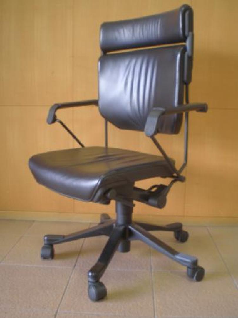 ジロフレックス giroflex “33” 本革 椅子 ハイバック デスクチェア