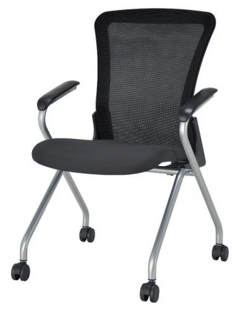 ■井上金庫製■メッシュネスティングチェア（ブラック）■SAM-120【会議】【メッシュチェア】
                        
                                    新品
            