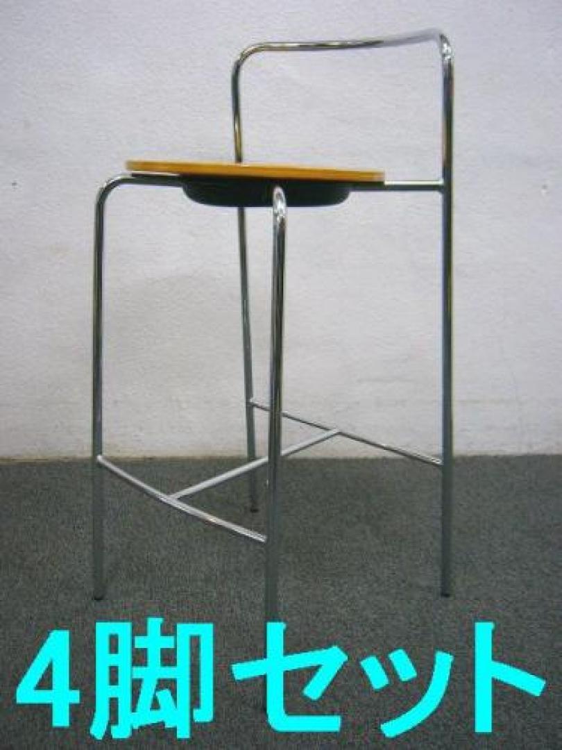 【4脚セットで600円offの税込み12000円】■内田洋行製のカウンターチェア　■状態：良好　■ナチュラルカラーの落ち着いたチェア？？　【セット商品】
                                    中古
            