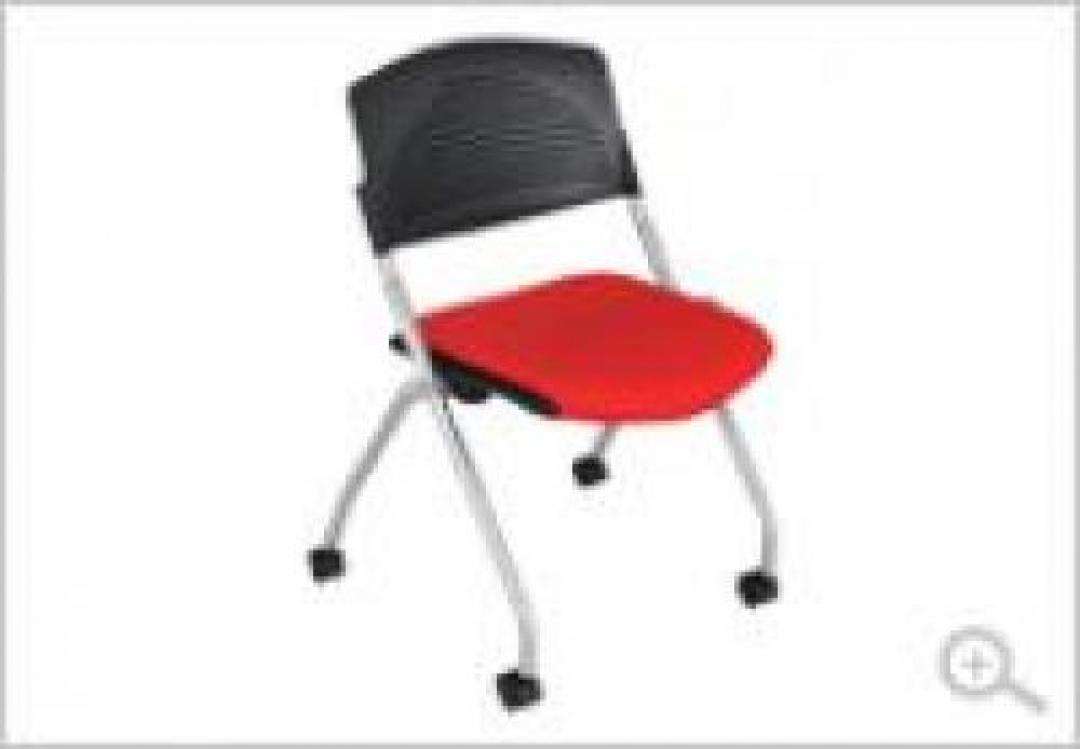 【キャスター付テーブル用チェア】【畳んで収納！】【移動もラクラク！！】【会議チェア】
                                    新品
            