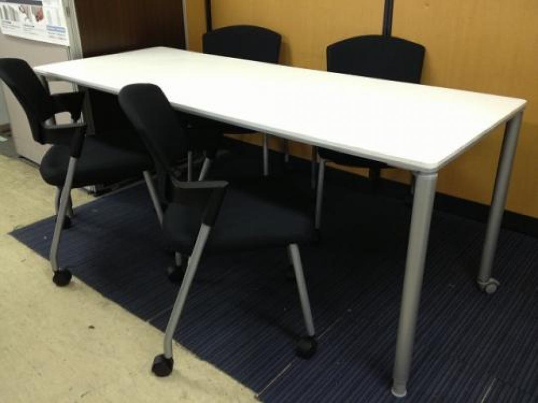 【セット商品】ミーティングテーブルとミーティングチェアのセットです。詳細に説明がございます！【会議チェア】
                                    中古
            