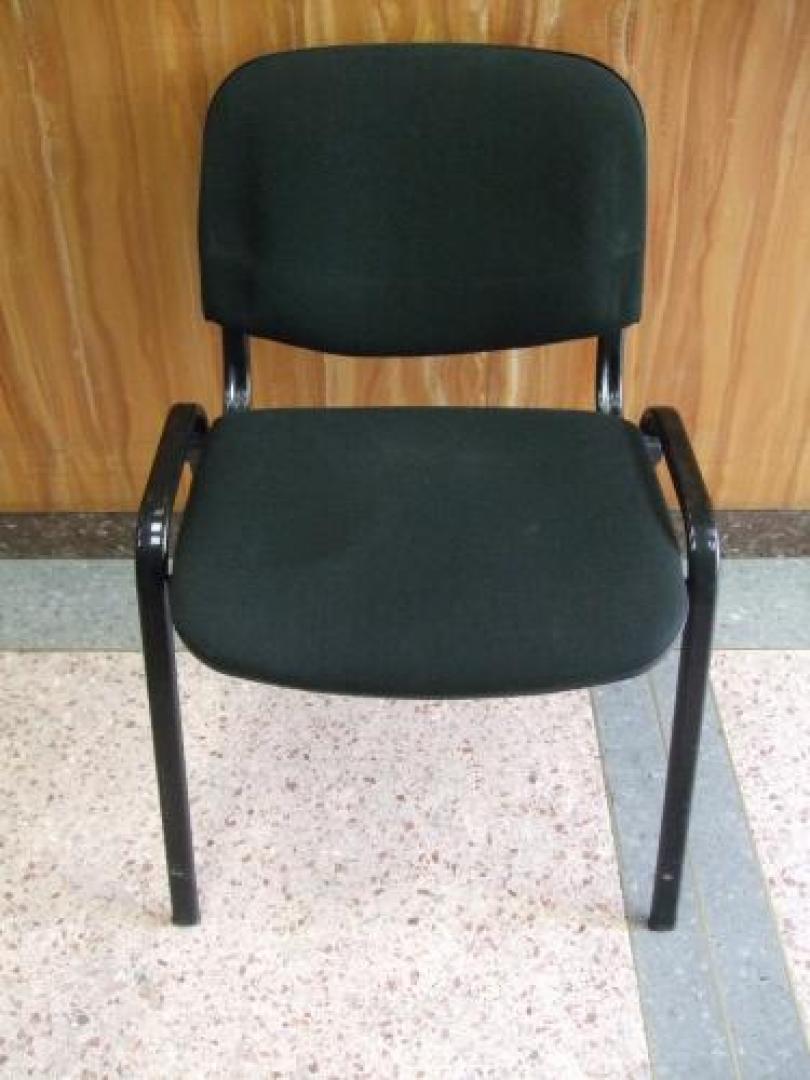 【￥1575- 限定5脚】【オールブラック】■unknown 　ミーティングチェア■【会議チェア】
                                    中古
            