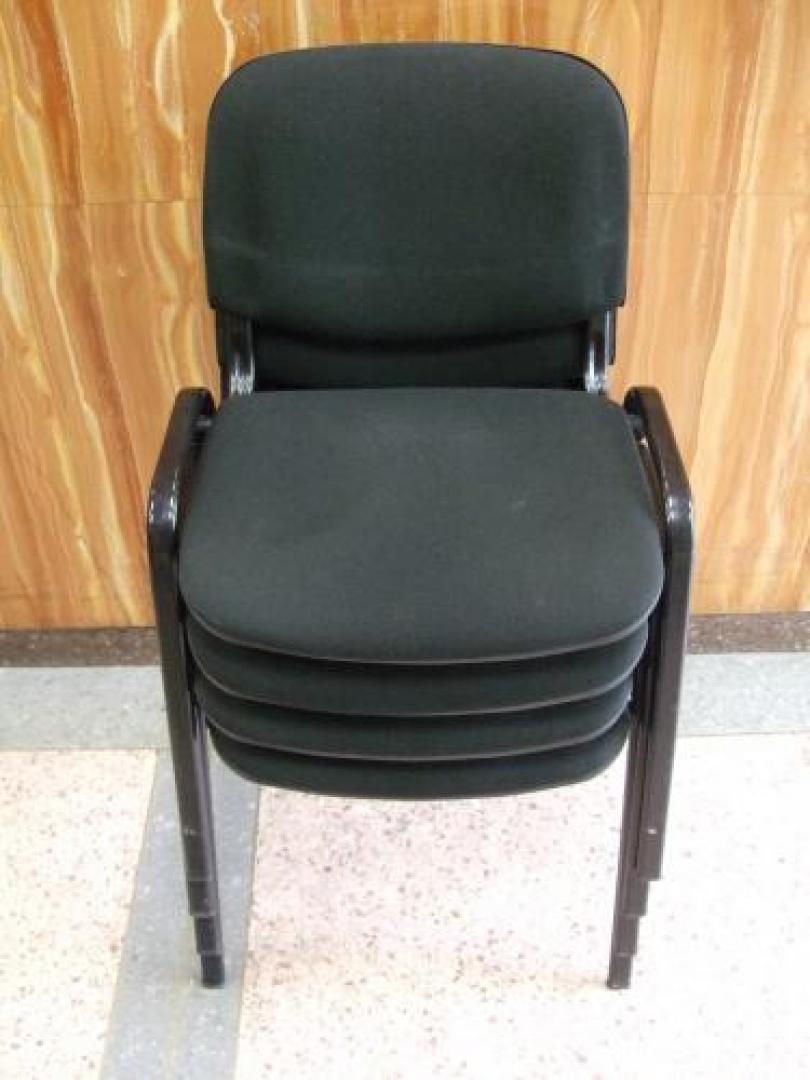 【セット商品】【￥8400-　お得なセット】【オールブラック】■unknown 　スタッキングチェアセット■【会議チェア】
                                    中古
            