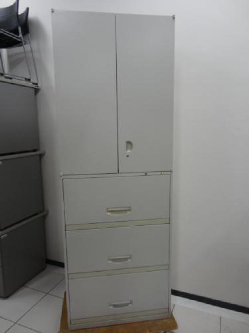 オカムラ製　書庫セット【両開き＋ケン戸】W800 
                                    中古
            