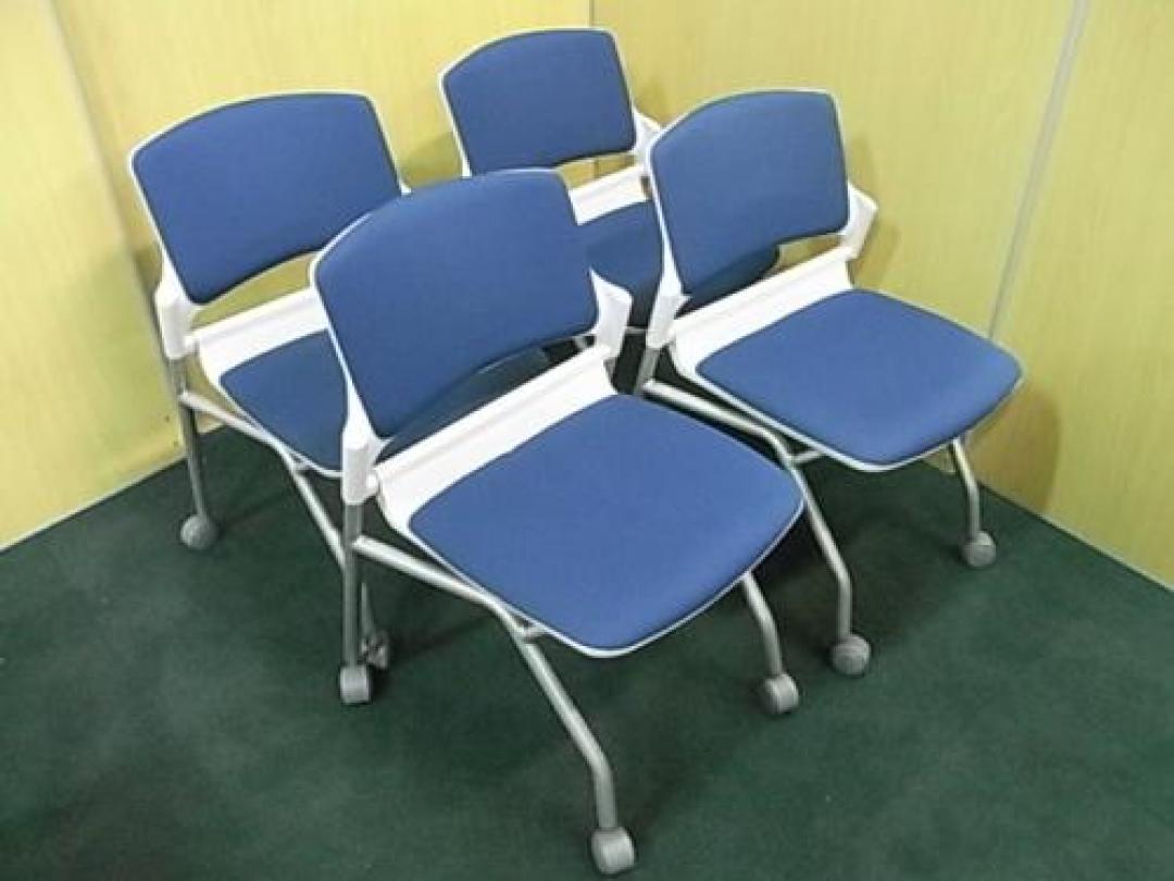 【状態良好】■内田洋行　■ミーティングチェア　ＭＦ-180シリーズ　【会議室に便利な収納も出来るチェア！】【ロット】【会議チェア】
                                    中古
            