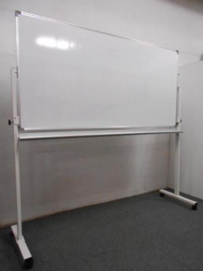 脚付ホワイトボード　｜　両面タイプ　｜　板サイズ：W1800×Hさ900　｜　中古で人気のホワイトボード!!
                                    中古
            