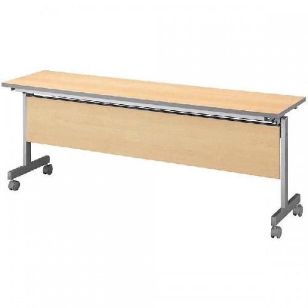 　サイドスタックテーブル　■幕板付　■天板サイズ：W1800×D650　■色：ナチュラル
                                    新品
            