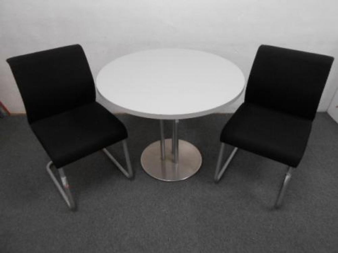 BentKrogh　｜海外ブランドのミーティングセット　｜丸テーブル＆ミーティングチェア2脚　｜　エントランスや休憩室、軽ミーティングに!!【会議チェア】
                                    中古
            