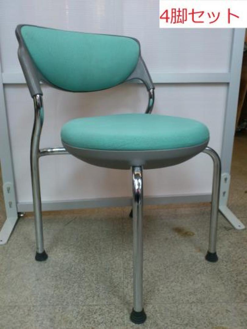 ■スタッキングチェア　■４脚セット【会議チェア】
                                    中古
            