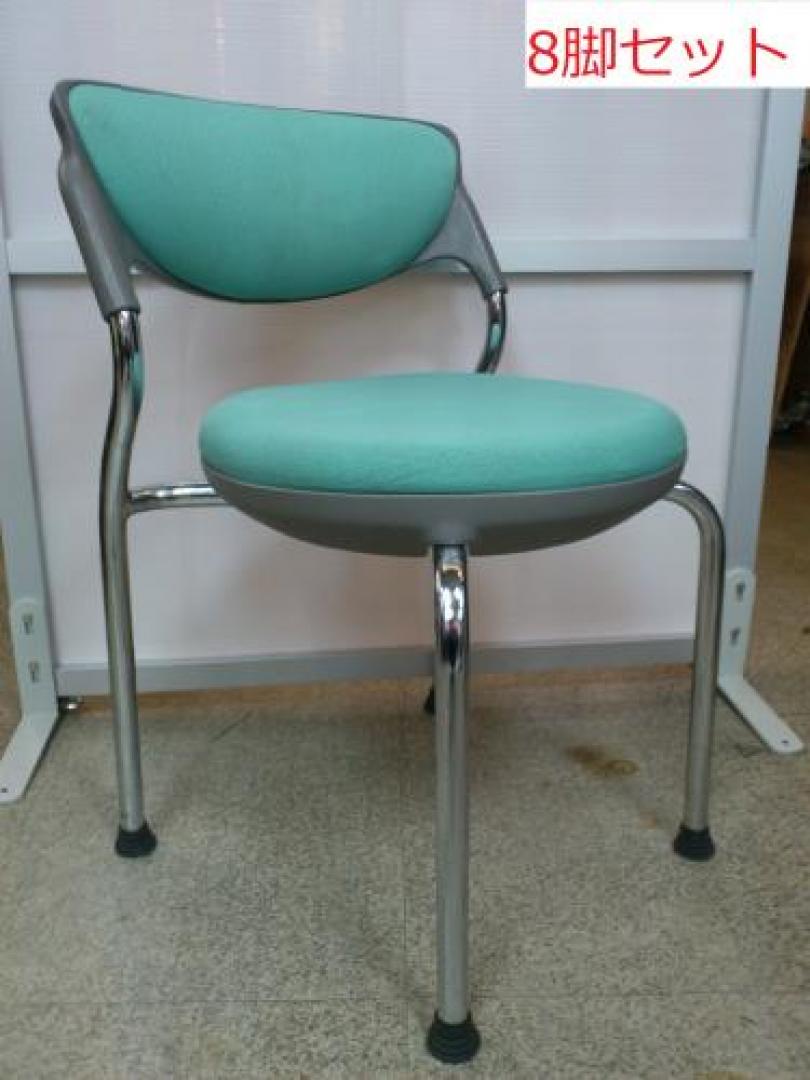 ■スタッキングチェア　■8脚セット【会議チェア】
                                    中古
            