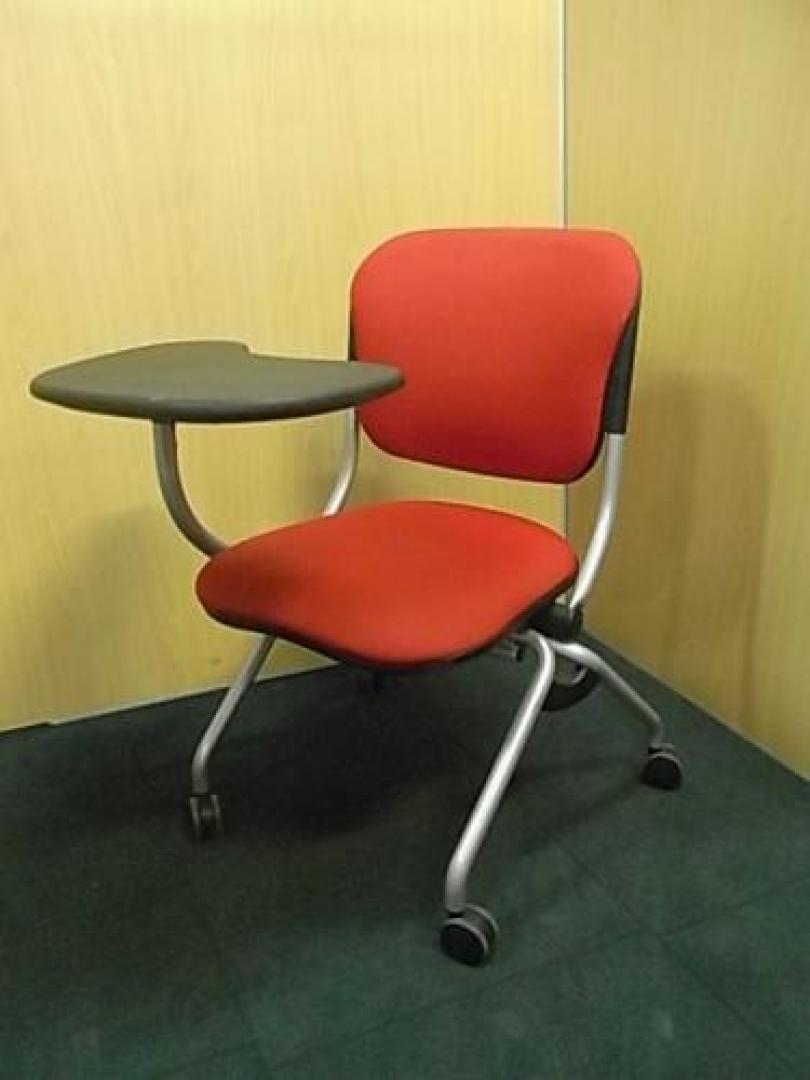 【是非お問い合わせ下さいませ！ＴＥＬ03-5807-7040】■ミーティング&セミナー用チェア　トーションライン　〜メモ台付き〜【会議チェア】
                                    中古
            