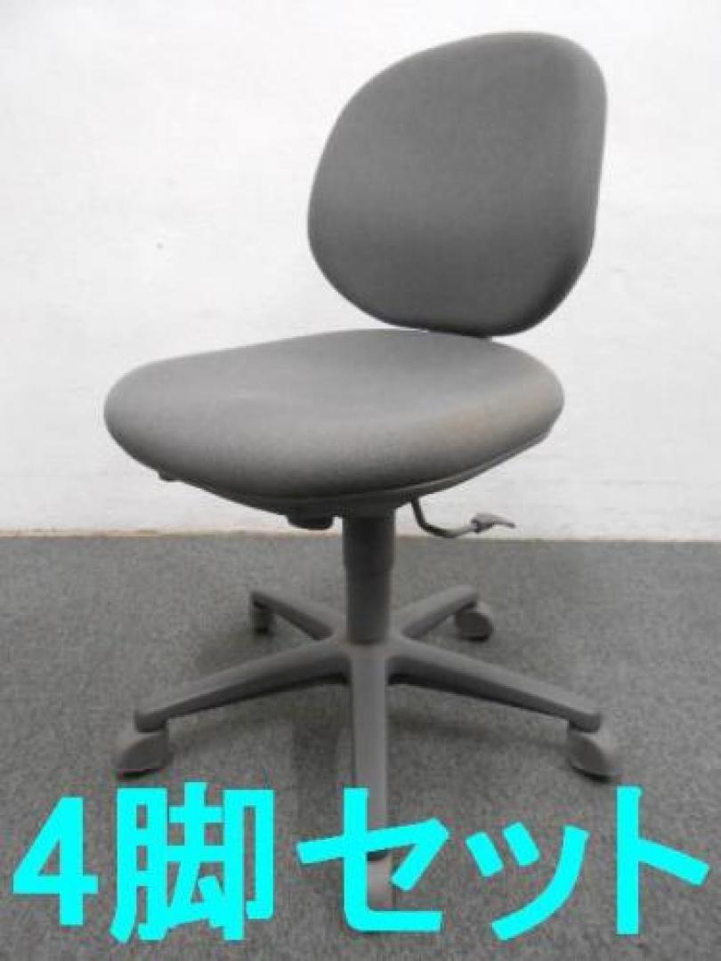 内田洋行　UCHIDA　｜　ジャスト　JUST　｜　オフィスチェア肘無し　｜　4脚セット　｜　定番のチェアのご提案です!!　｜　【セット商品】【OAチェア】
                                    中古
            