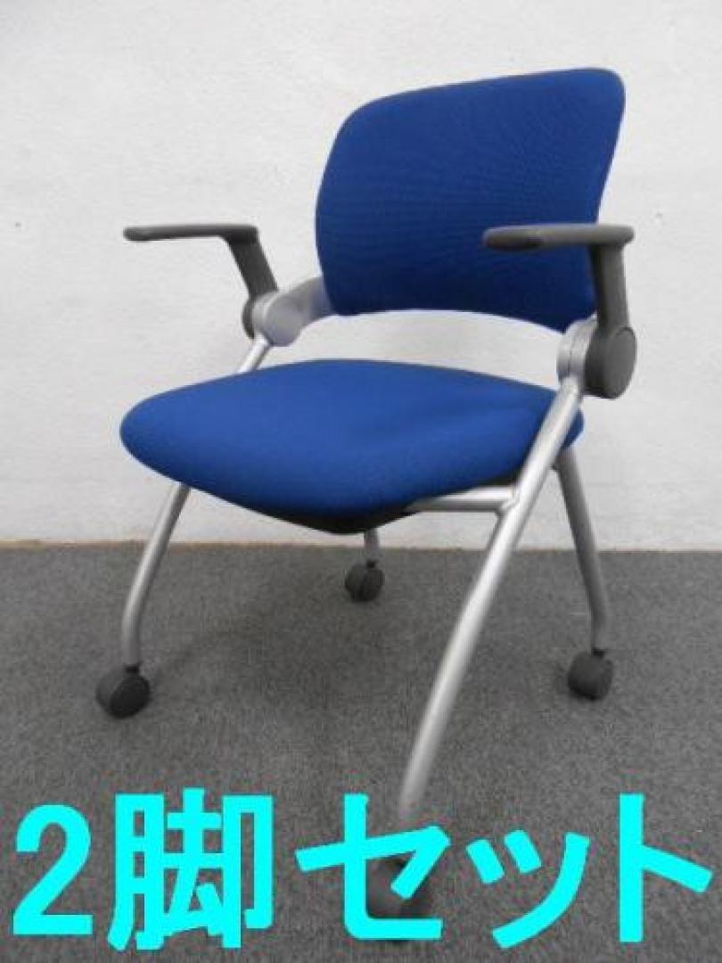 コクヨ　KOKUYO　｜　シグザチェア　Sixa　｜　通常2脚で10500円が、2脚セット600円OFFの税込9900円　｜　肘付きミーティングチェア　｜　在庫6脚　｜　リクライニング機能付きです!!　｜【セット商品】【会議チェア】
                                    中古
            