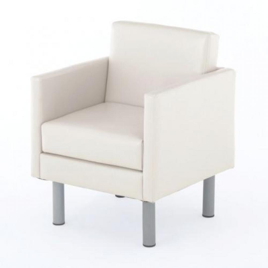 　アームチェア　■ホワイト　■お手入れ簡単なレザータイプ！
                                    新品
            