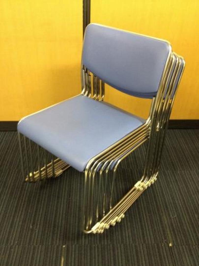 【￥12,600-｜5/1更新】■スタッキングチェア6脚セット■重ねて収納できます■色：ブルー■合計6脚■【セット商品】【会議チェア】
                                    中古
            