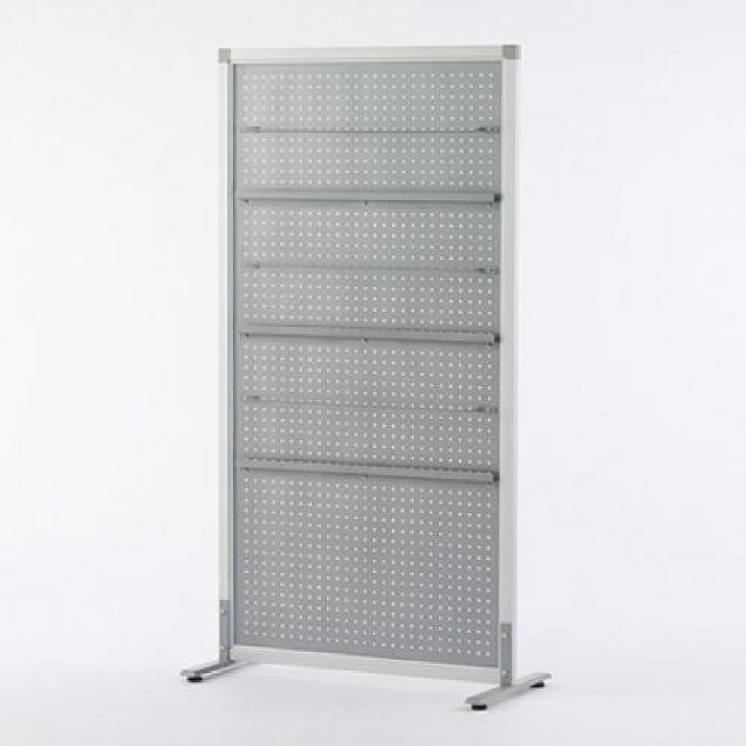 　■パンフレットラック付衝立パネル　■パンチングタイプ　
                                    新品
            