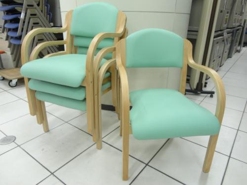 ■木製チェア　４脚セット【会議チェア】
                                    中古
            